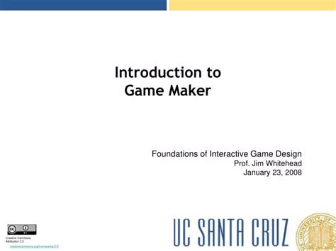 Introduction To GameMaker.